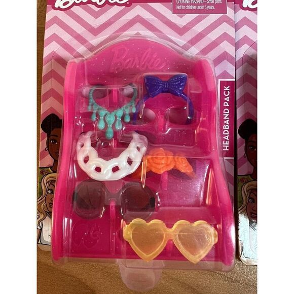 NEW Mattel Barbie Accessories Lot of 2 Packs Shoes Headbands 2020 - Picture 2 of 4